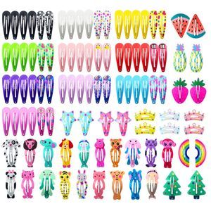 Hair Clips for Girls,100 Pcs No Slip Metal Snap, Barrettes for Kids Teens